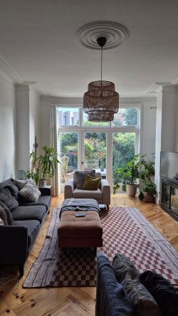 living room warm cozy painted