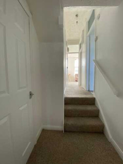 Hallway painted white