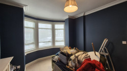 After mjs painting services painted front room with bay window