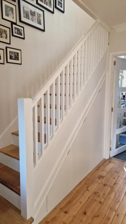 staircase hallway upstairs painted